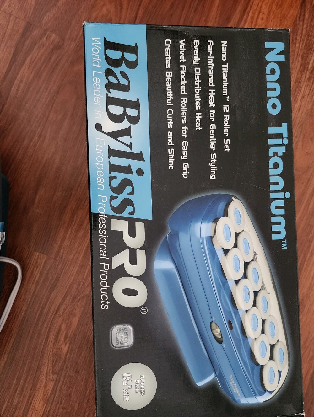 BaByliss White and Blue Nano Titanium Hairsetter Set